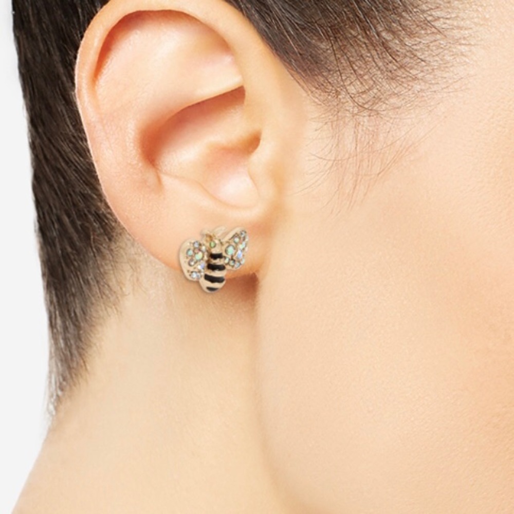 Betsey Johnson bumblebee earrings - Picture 5 of 5